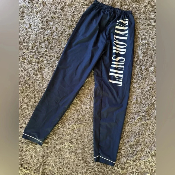 Taylor Swift Eras Tour Lightweight Navy Blue Pants Women Size Small - Picture 1 of 6